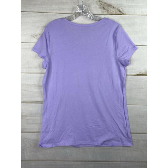NO BOUNDARIES Tee Shirt Jr XXL(19) Purple Short Sleeve Scoop Y2K 90s Retro NWT - Picture 8 of 8